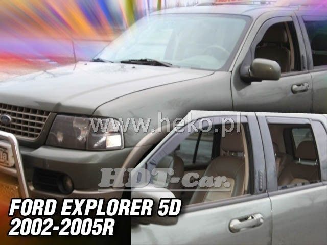 Plexi, ofuky Ford Explorer 5D 2002-2005 přední HDT