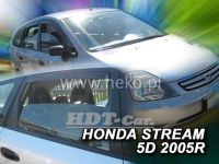 Plexi, ofuky Honda Stream 5D 2000-2007 přední + zadní HDT