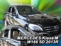 Plexi, ofuky Mercedes Benz M W166 2011r =>, přední + zadní HDT