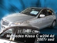 Plexi, ofuky MERCEDES C sedan, W204, 4D, 3/2007r, přední + zadní